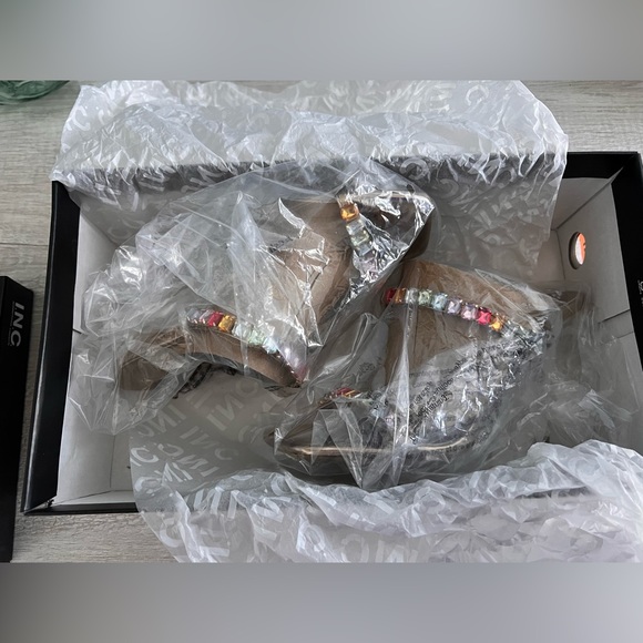 INC International Concepts Women’s Mateo Diana Sapphire Slip-On Dress Sandals - Picture 7 of 8